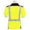 Erb Safety Shrt Slv Polo Shrt, Brdseye Msh, Class2, 9100SBSEG, Hi-Viz Lme/Blk, 4XL 62680